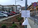 Una foto dell'aiuola di piazza don Albera Una foto dell'aiuola di piazza don Albera