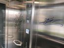 Imbrattato e vandalizzato l'ascensore panoramico di Moncalieri