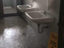 Si rompe un tubo all'istituto Majorana di Moncalieri: bagno allagato, cadono pannelli da un controsoffito