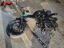 Quel che resta della bicicletta su cui viaggiava la vittima