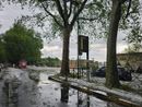 Chiuso per maltempo un tratto di corso Novara, allagato il controviale davanti a Scalo Vanchiglia
