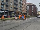 Lavori ai binari del tram, come cambia la viabilità in via Cigna