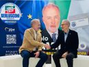 Angelo Pezzana alla sede del comitato elettorale di Paolo Damilano