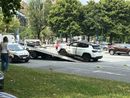 Una 500 e una Jeep si scontrano: traffico in tilt nella zona di piazza Cattaneo Una 500 e una Jeep si scontrano: traffico in tilt nella zona di piazza Cattaneo