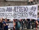 Anarchici in corteo per la Palestina e contro il 41bis. Esposto lo striscione &quot;La Resistenza vive. Free Gaza&quot; [FOTO]
