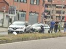 Ad avere la peggio il centauro, caduto a terra (foto Giusy Cois - Quartiere Barca e Bertolla)
