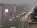 Acqua dal cielo e piazza Baldissera diventa imbuto: traffico paralizzato per un paio di ore