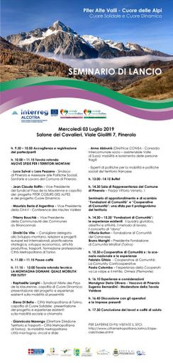 Il 3 luglio a Pinerolo lancio di due progetti del Piter “Cuore delle Alpi” Il 3 luglio a Pinerolo lancio di due progetti del Piter “Cuore delle Alpi”