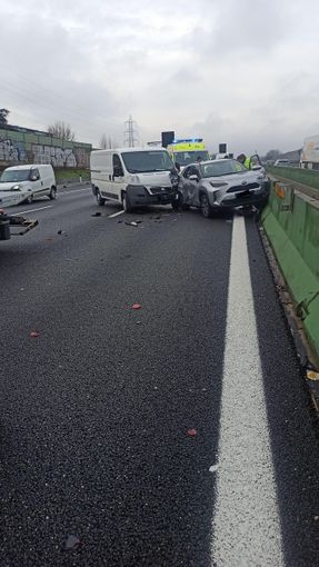 Incidente lungo la tangenziale di Torino all'altezza di Collegno