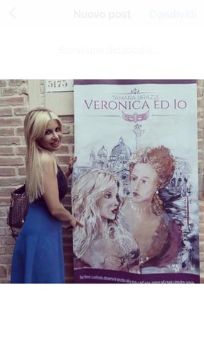 Tamara Brazzi con l'immagine di Veronica Franco Tamara Brazzi con l'immagine di Veronica Franco