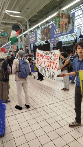 Manifestazione di protesta oggi pomeriggio al Carrefour
