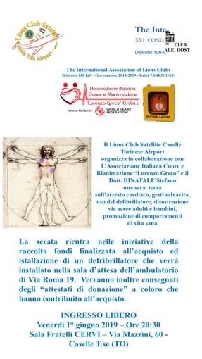 A Caselle una serata sull'importanza della prevenzione cardiovascolare