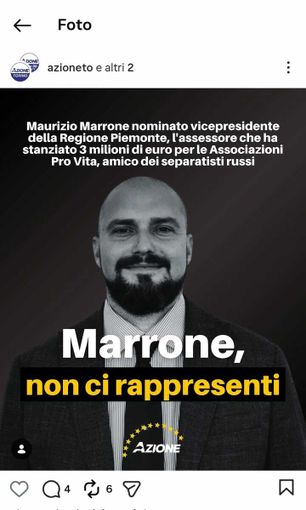 Calenda attacca Marrone: "Un filo putiniano vice di Cirio" Calenda attacca Marrone: "Un filo putiniano vice di Cirio"