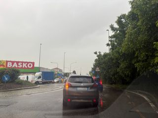 Strada bloccata da Frossasco a Pinerolo
