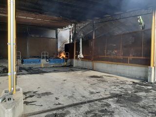 L’incendio alla Speed a None