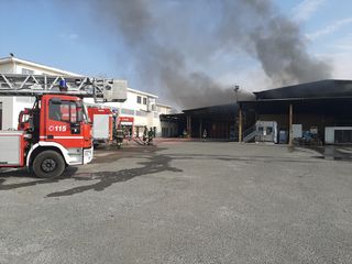 L’incendio alla Speed a None