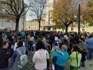 La manifestazione di oggi a Pinerolo