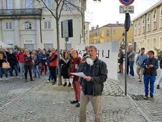 La manifestazione di oggi a Pinerolo