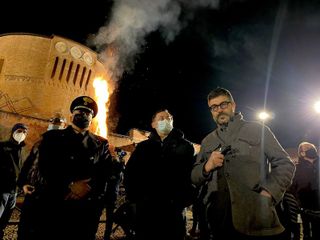 Il ‘falò della libertà’ a Saluzzo
