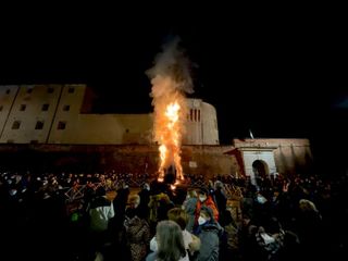 Il ‘falò della libertà’ a Saluzzo