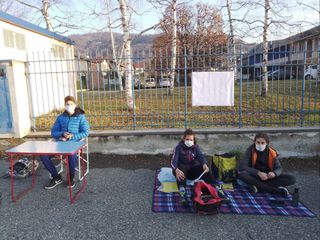 Val Pellice protesta contro la dad
