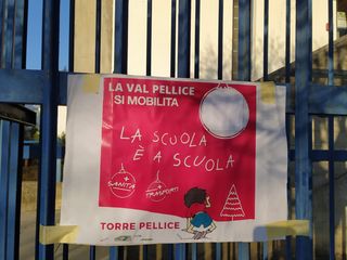 Val Pellice protesta contro la dad