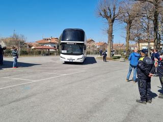 L’arrivo dei profughi a Vigone