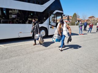 L’arrivo dei profughi a Vigone
