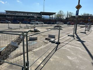 Il cantiere per la pista ciclabile in via Filadelfia