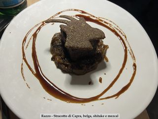 Stracotto di Capra, belga, shitake e mezca