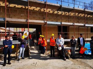 Sopralluogo al cantiere di via Giuria