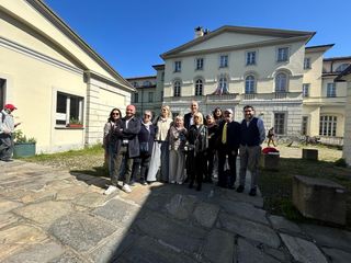 Luciana Littizzetto e Francesco Tresso all'anagrafe centrale di Torino