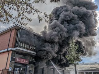 Incendio in via Milano a Settimo Torinese