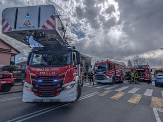 Incendio in via Milano a Settimo Torinese