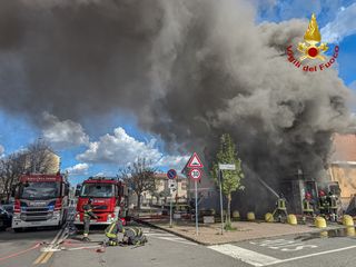 Incendio in via Milano a Settimo Torinese