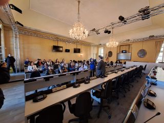 25 Aprile, Davide Nicco accoglie i cittadini in visita a Palazzo Lascaris 25 Aprile, Davide Nicco accoglie i cittadini in visita a Palazzo Lascaris