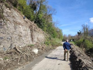 Sopralluogo sulle strade colpite dal maltempo