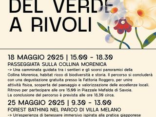 Rivoli sempre più green, in arrivo due eventi immersivi nella natura