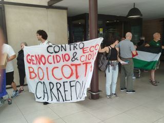 Manifestazione di protesta oggi pomeriggio al Carrefour