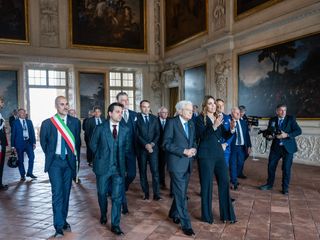 La visita del presidente Mattarella alla Reggia di Venaria