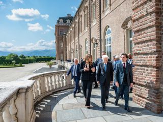 La visita del presidente Mattarella alla Reggia di Venaria