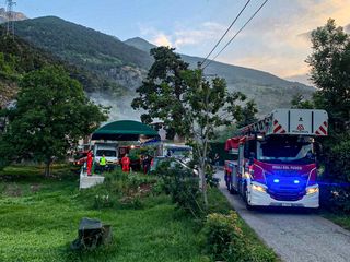 Incendio in un'abitazione di Salbertrand