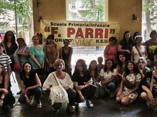 Presidio dei sindacati della scuola questa mattina