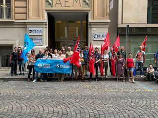 Sciopero e presidio dei sindacati Sciopero e presidio dei sindacati