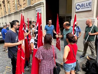 Sciopero e presidio dei sindacati Sciopero e presidio dei sindacati