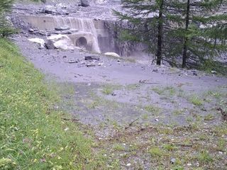 Il giorno dopo i corsi d'acqua di Bardonecchia sembrano sotto controllo (foto Soccorso Alpino)