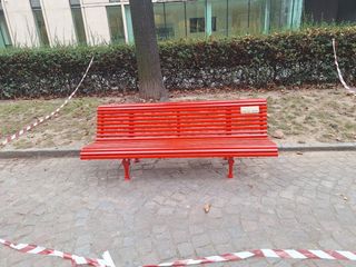 L'inaugurazione della panchina rossa di corso Siccardi