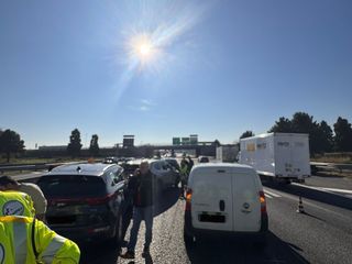 Incidente in tangenziale, direzione Sud, a Torino Incidente in tangenziale, direzione Sud, a Torino