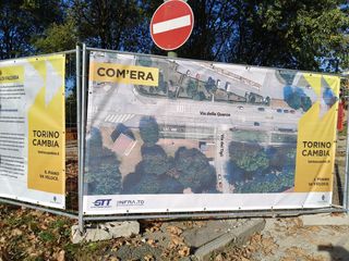 Lavori in corso in zona Falchera