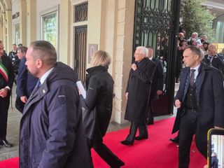 Il presidente della Repubblica, Sergio Mattarella, a Torino